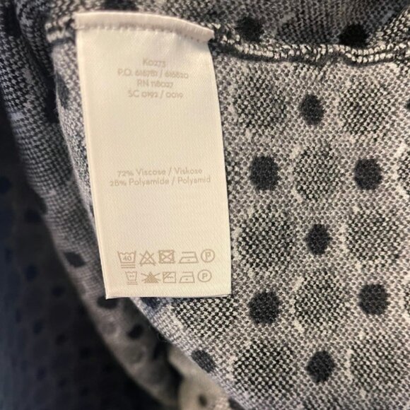 Boden NEW Dotty Gray White Polka Dot Sweater Knit Dress Women's US size 4 - Picture 8 of 8
